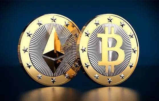 Ethereum and Bitcoin coins